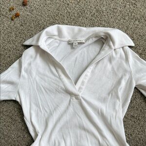 Banana Republic Cream Collared Blouse